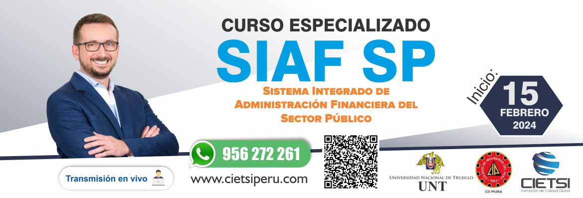 CURSO ESPECIALIZADO SIAF SP 2024